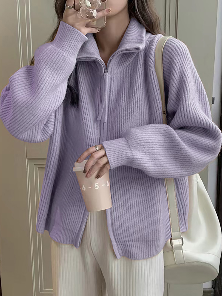 Wool Coat Peacoat - Sonbahar Kış Kadın Modası Triko Hırka